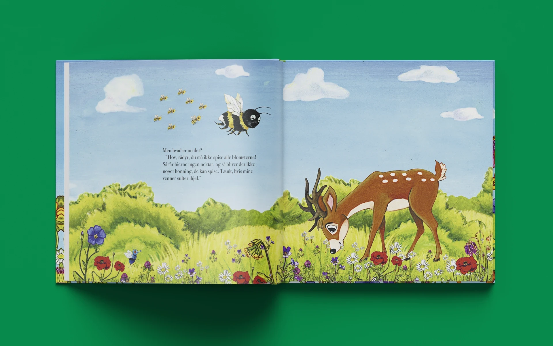 Mockup af Humle Brumle redder blomsterengen